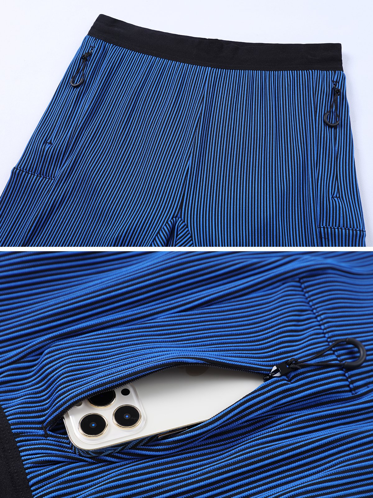 8" Pro Compression Lined Running Shorts with Zip Pockets - Ahaselected