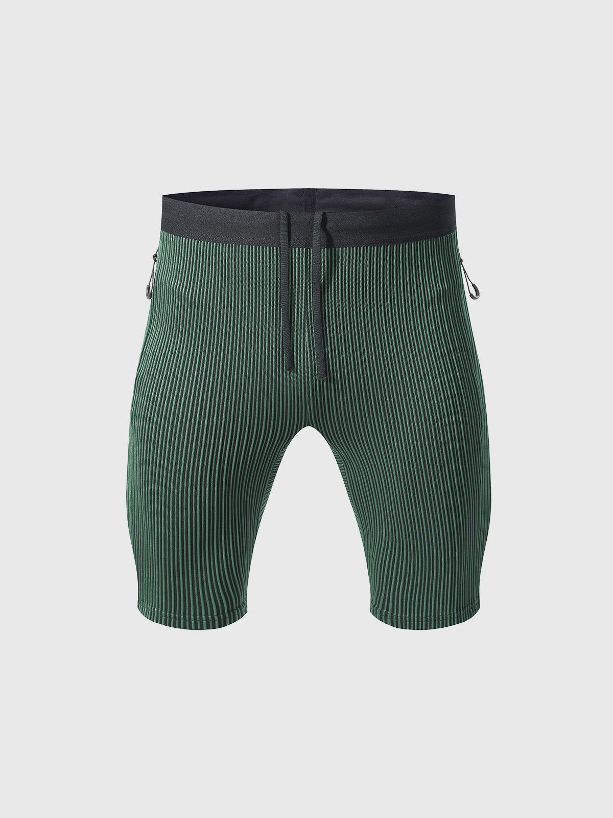 8" Pro Compression Lined Running Shorts with Zip Pockets - Ahaselected