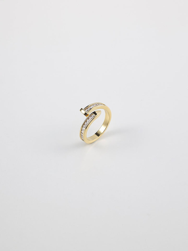Nail Shape Open-end Ring