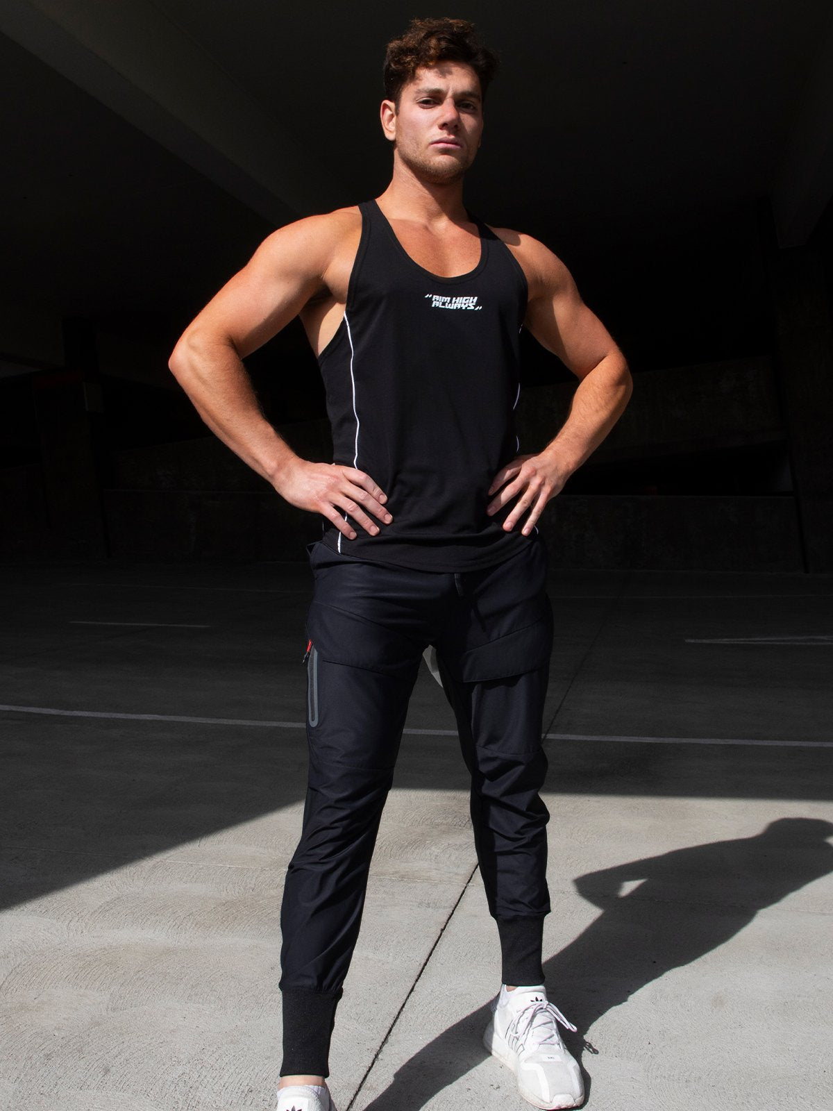 Quick Dry Train Stringer Stretch Tank - Ahaselected