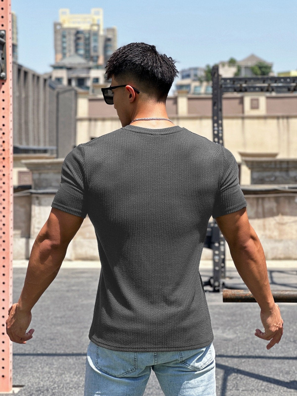 Snake Pattern Crew Neck T-Shirt - Ahaselected