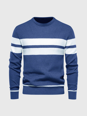 M's Stripe Crewneck Sweater Pullover