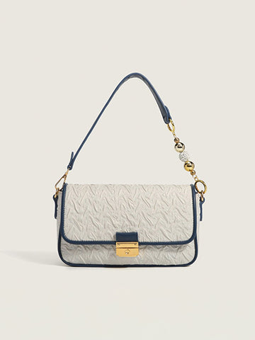 Simple Beaded Chain Shoulder Bag