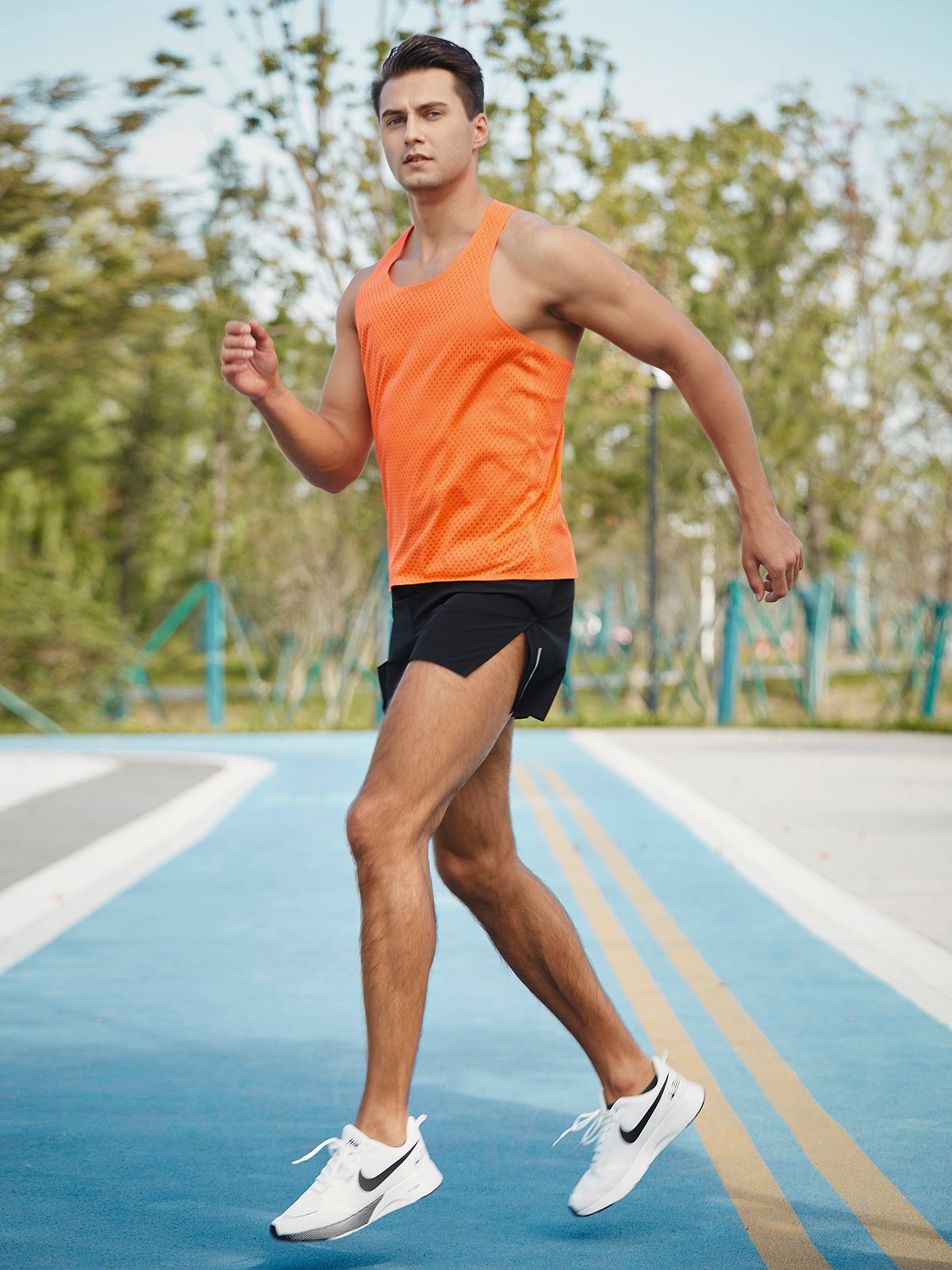 Racing Singlet Pro Seamless Mesh Tank - Ahaselected