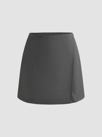 Split Suit Mini Skirt