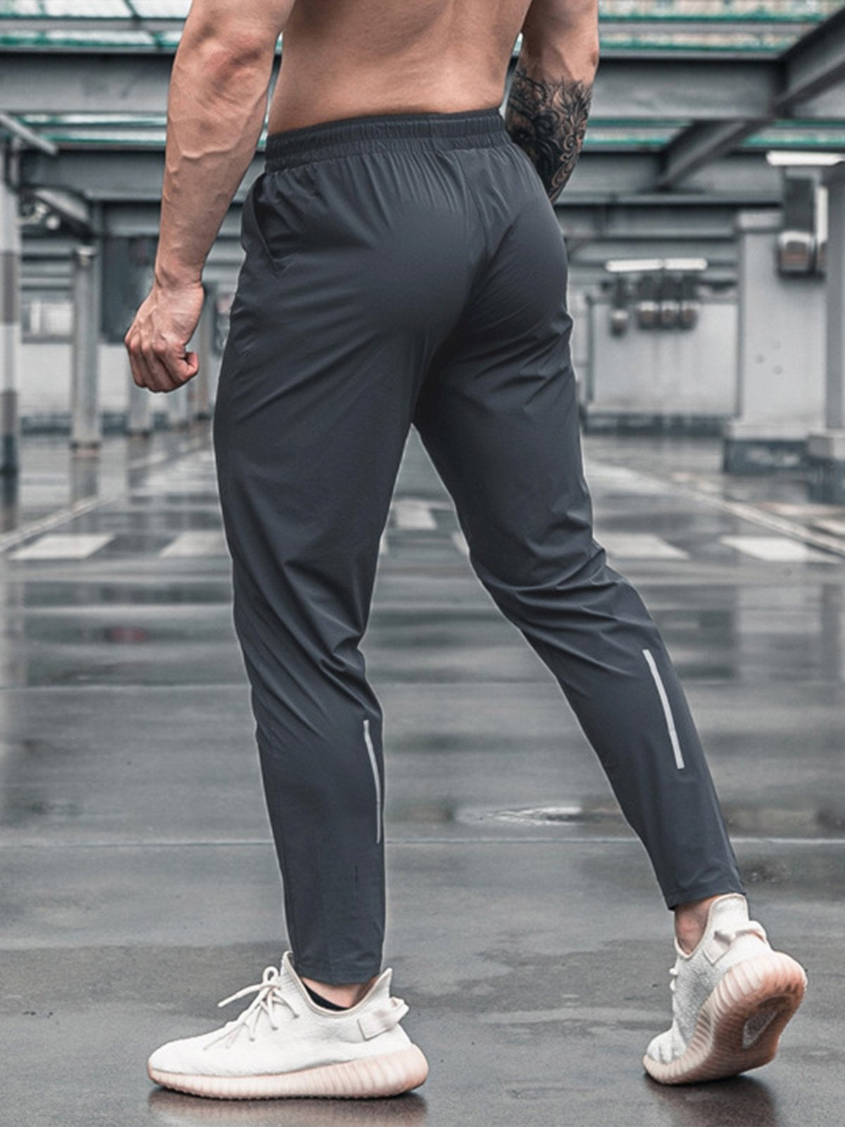 Stretch Slim Fit Jogger Workout Pants Lightweight - Ahaselected