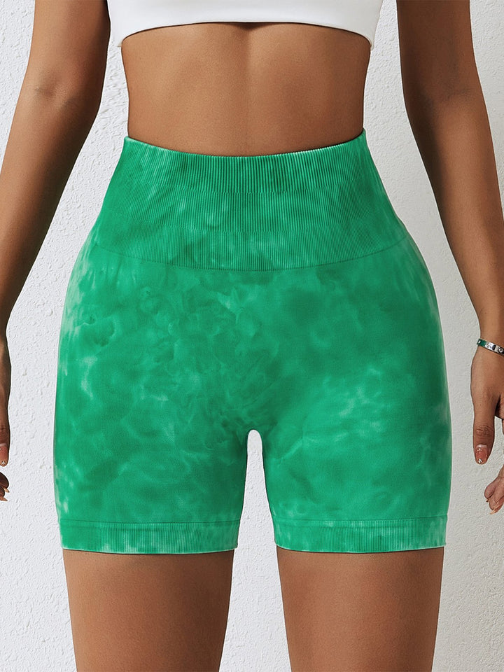 Dyeing Hip lifting High Waist Shorts