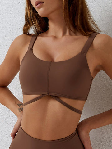 Sustainable U-neck Yoga Sports Bra