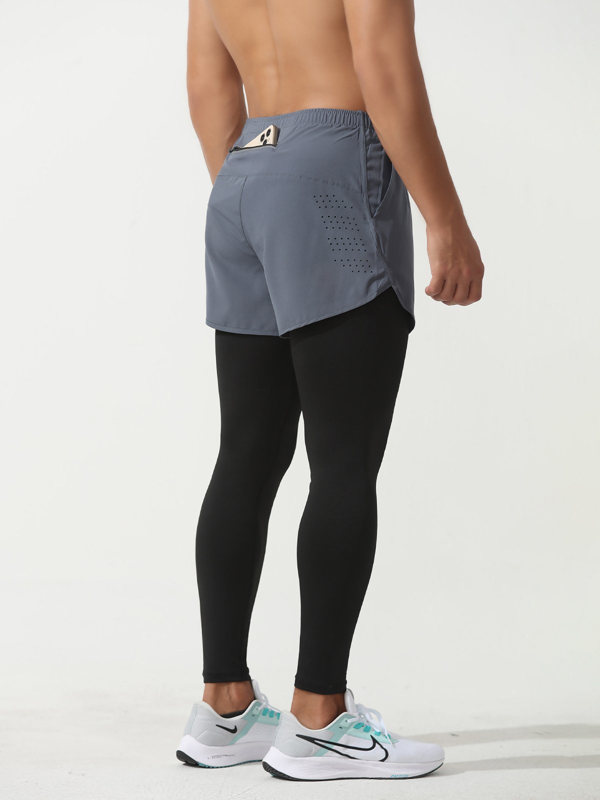 Interval Workout Pant 2 in 1 Compression Tight + Short Combo - Ahaselected