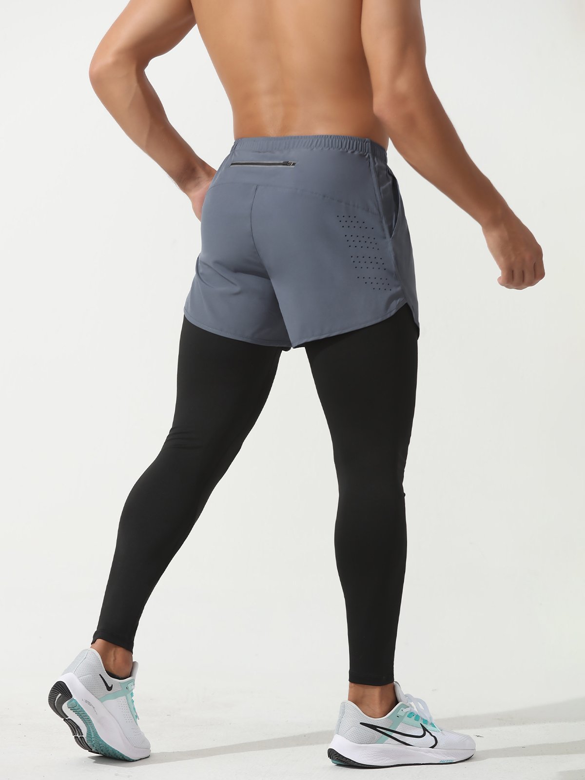 Interval Workout Pant 2 in 1 Compression Tight + Short Combo - Ahaselected