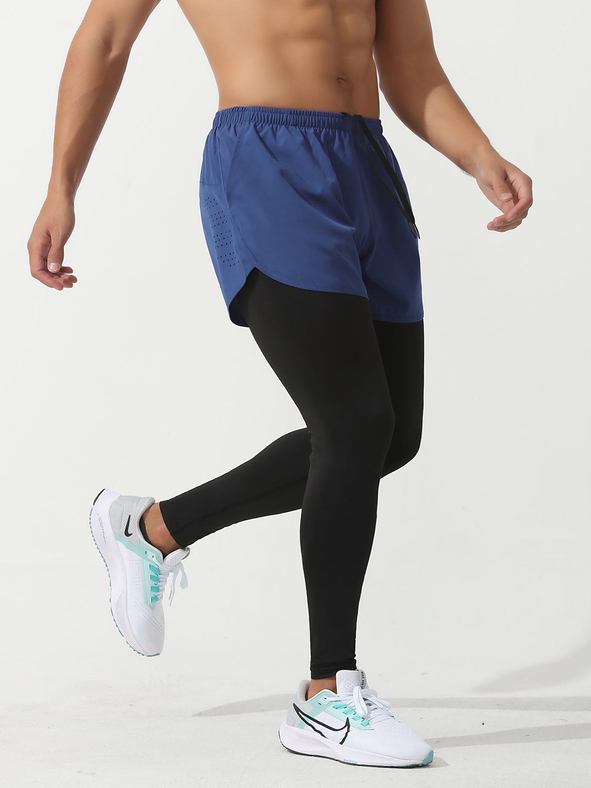Interval Workout Pant 2 in 1 Compression Tight + Short Combo - Ahaselected