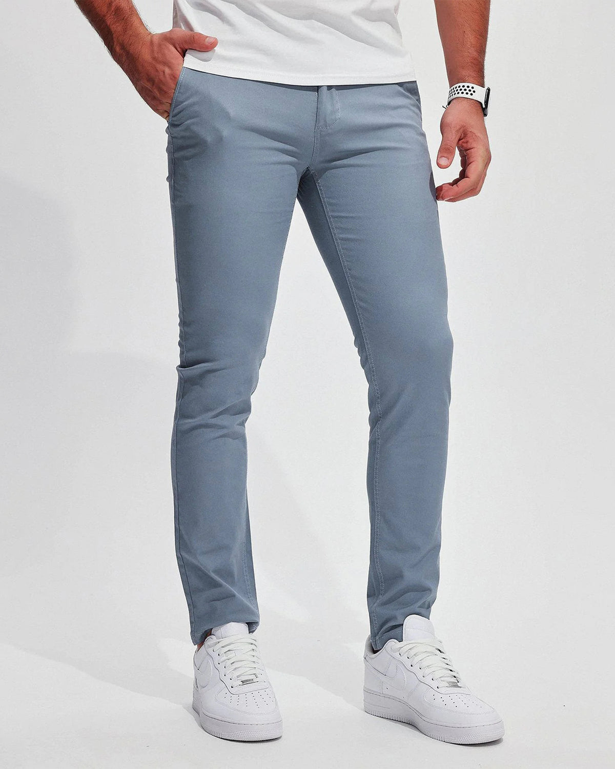 365 Twill Chino Stretch Cotton Pants - Ahaselected