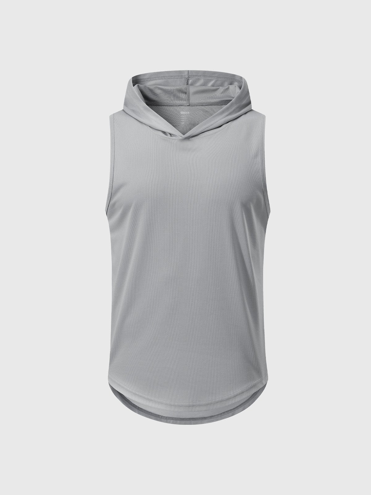 Workout Hooded Tank Curved Hem - Ahaselected