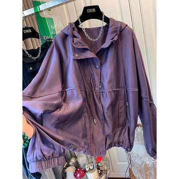 Tencel Zip Shirt Hoodie