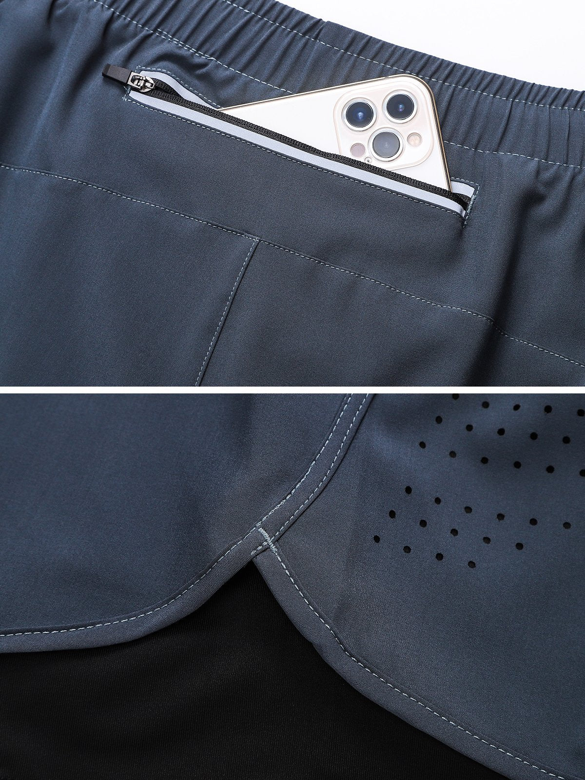 Interval Workout Pant 2 in 1 Compression Tight + Short Combo - Ahaselected