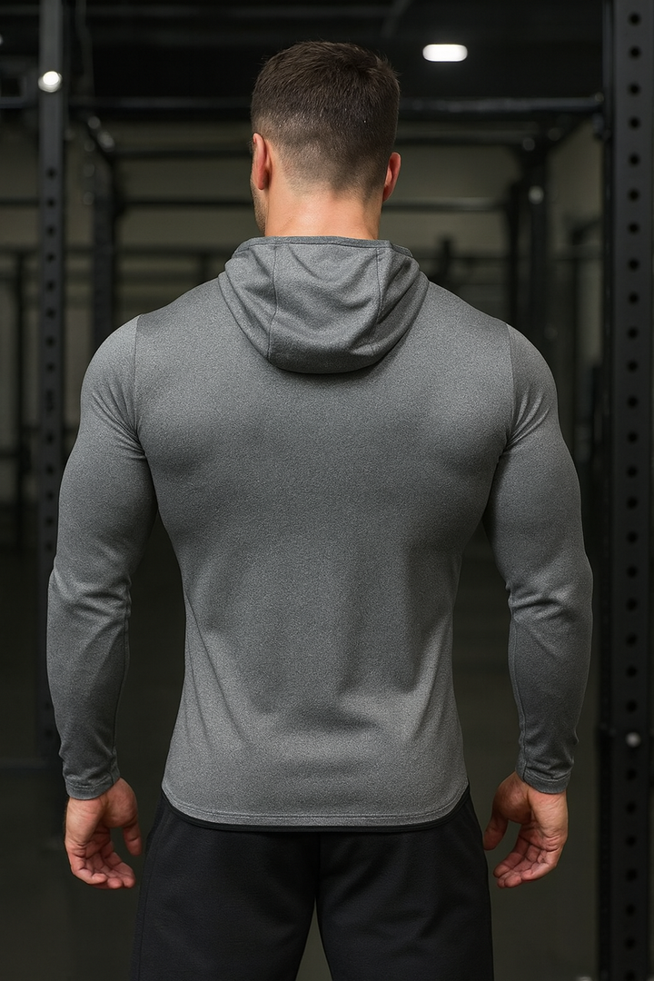 Men’s Long-Sleeve Hooded Active T-Shirt