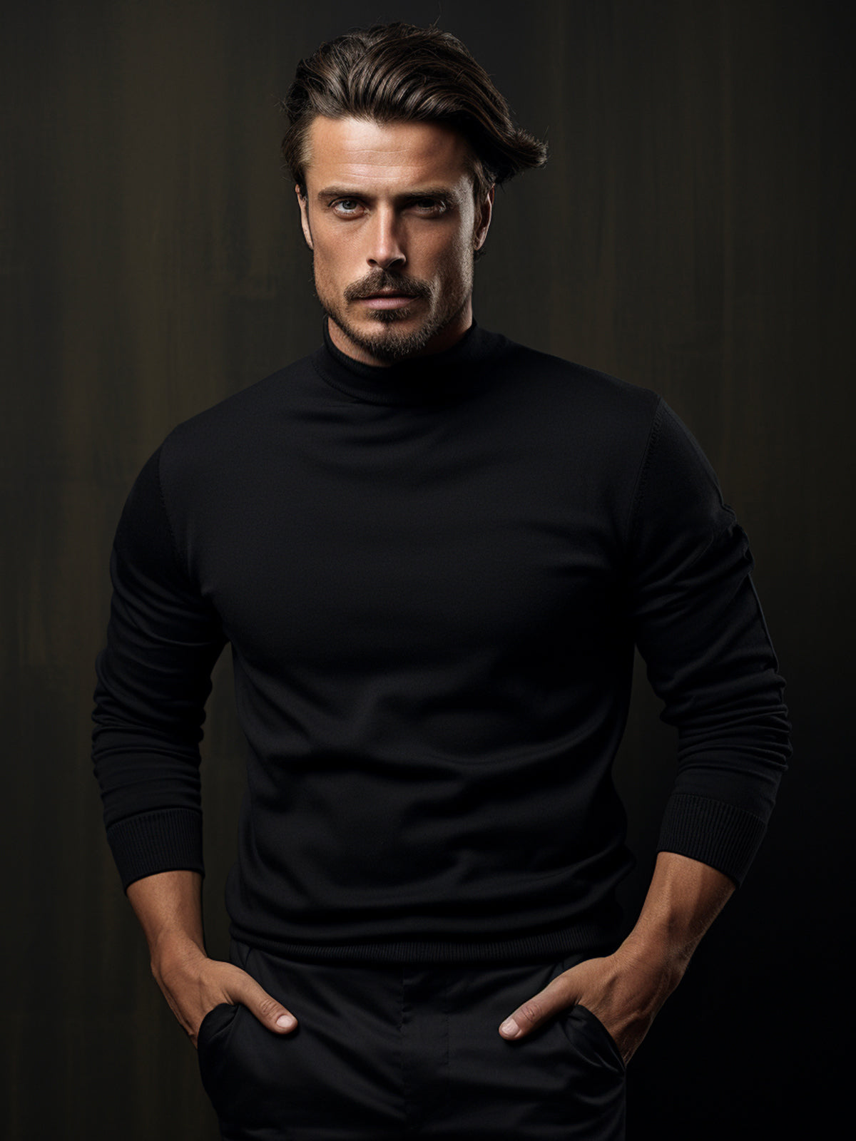Mockneck Washable Sweater - Ahaselected
