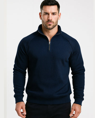 Men’s Fleece-Lined Half-Zip Sweatshirt