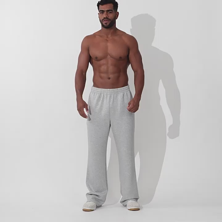 Men's Relaxed Fit Wide Leg Athletic Pants-thumbmail-7