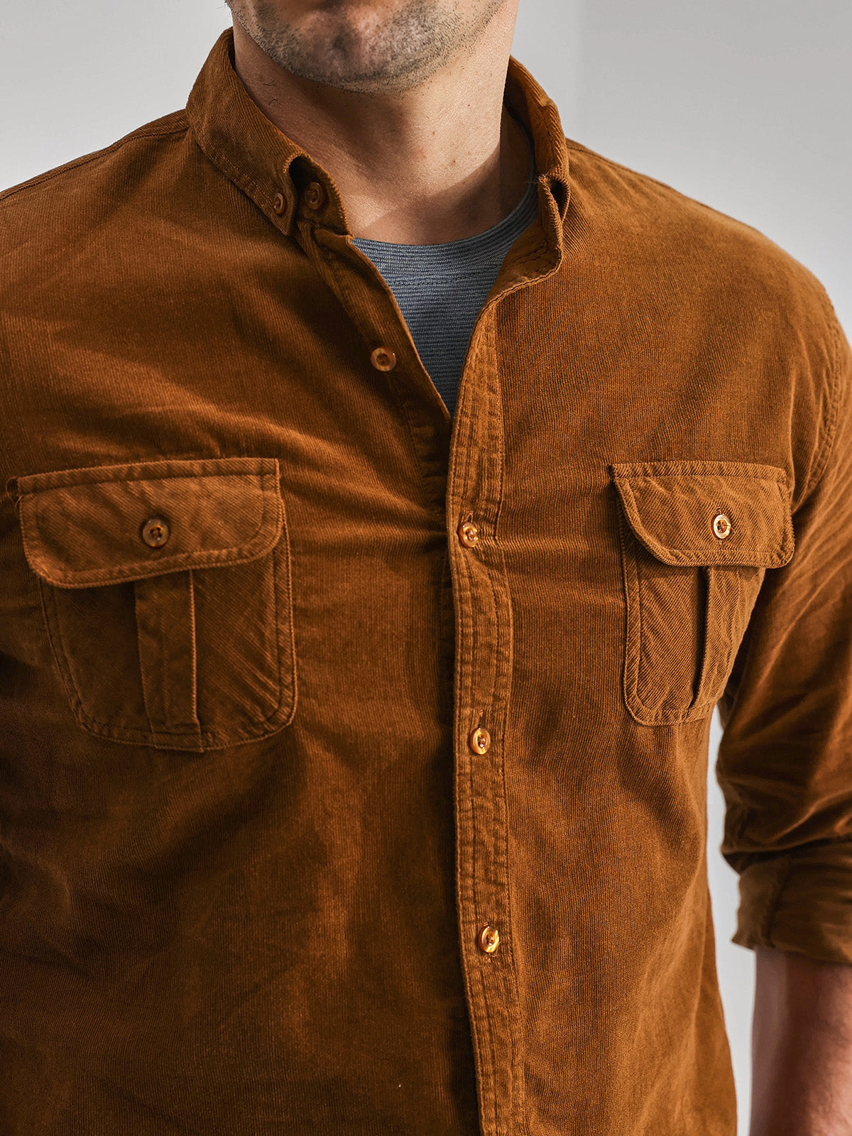 Men's Lightweight Corduroy Shirt - Ahaselected