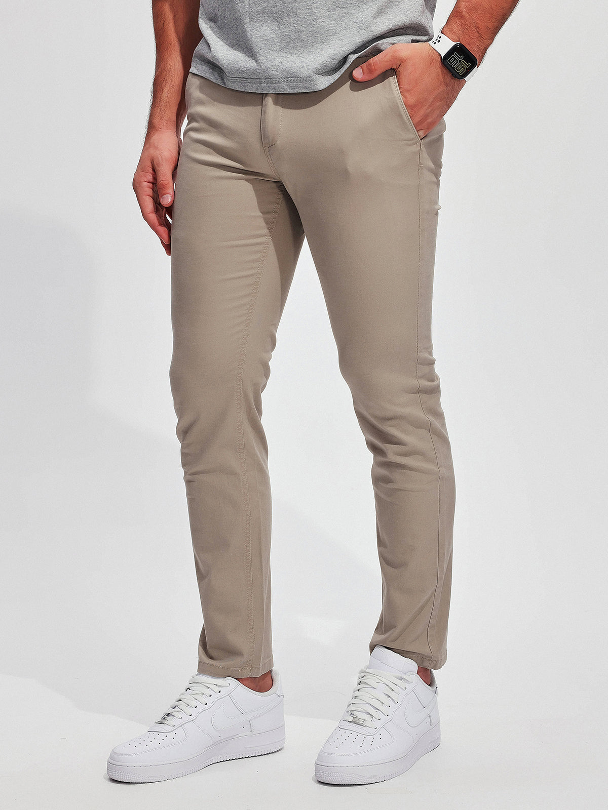 365 Twill Chino Stretch Cotton Pants - Ahaselected