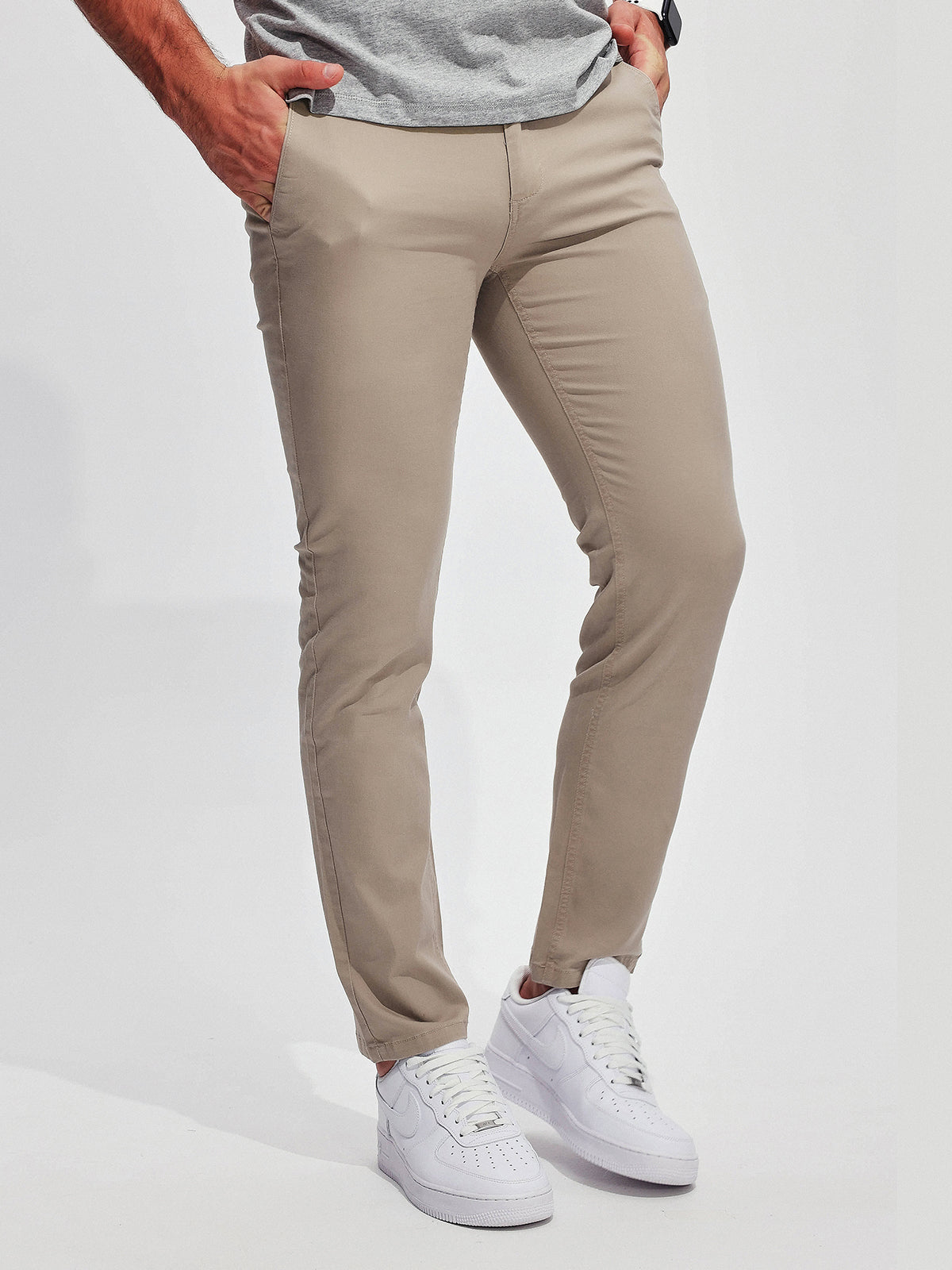 365 Twill Chino Stretch Cotton Pants - Ahaselected