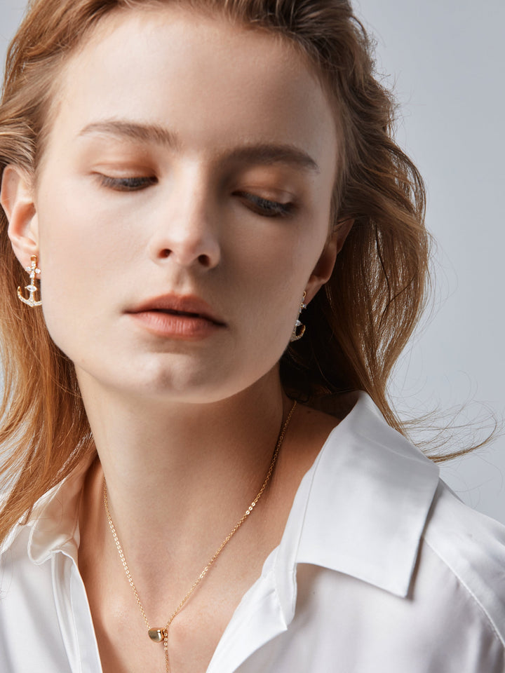 Sagittarius Gold Plated Earrings