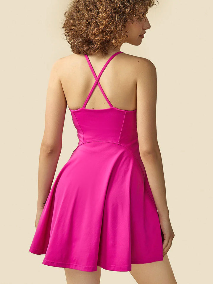 CoolBreeze Everyday 2-in-1 Flare Workout Dress Pickleball Skirt