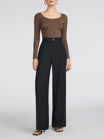 Comfy Everyday High-waisted Wide-leg Pants