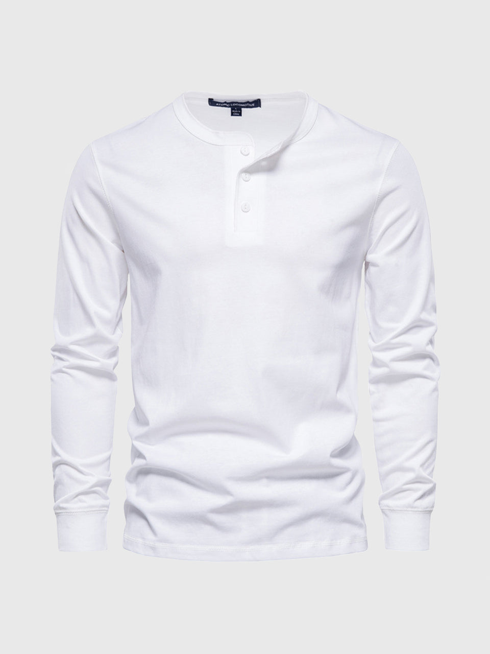 M's Classic Cotton long Sleeve Henley Ahaselected