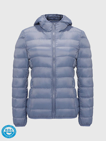 Featherweight Packable Down Puffer Hooded Jacket