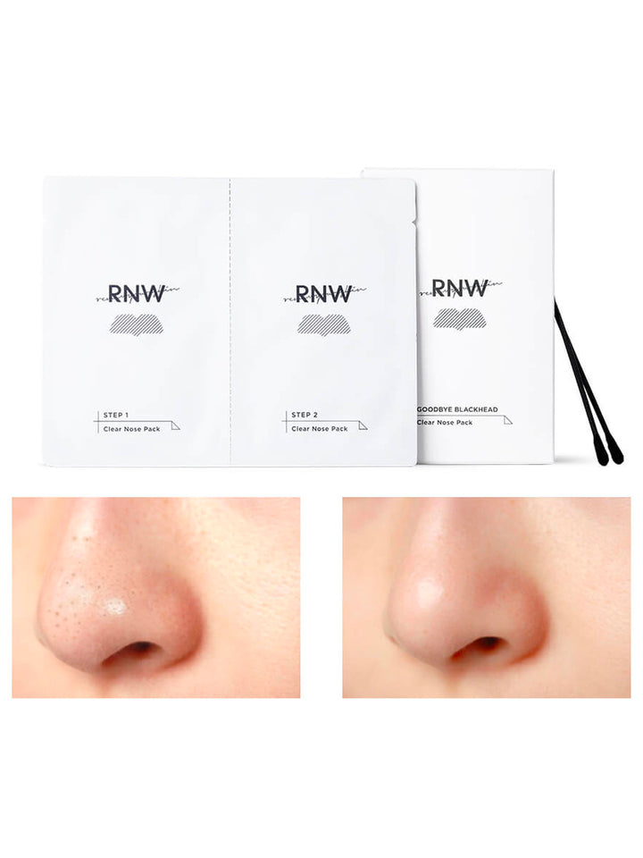 RNW DER. Goodbye Blackhead 2 Step Clear Nose Pack 5 Pcs