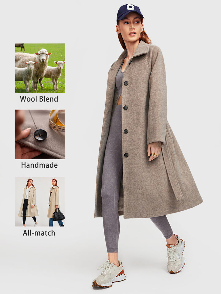 El abrigo de lana modernista 