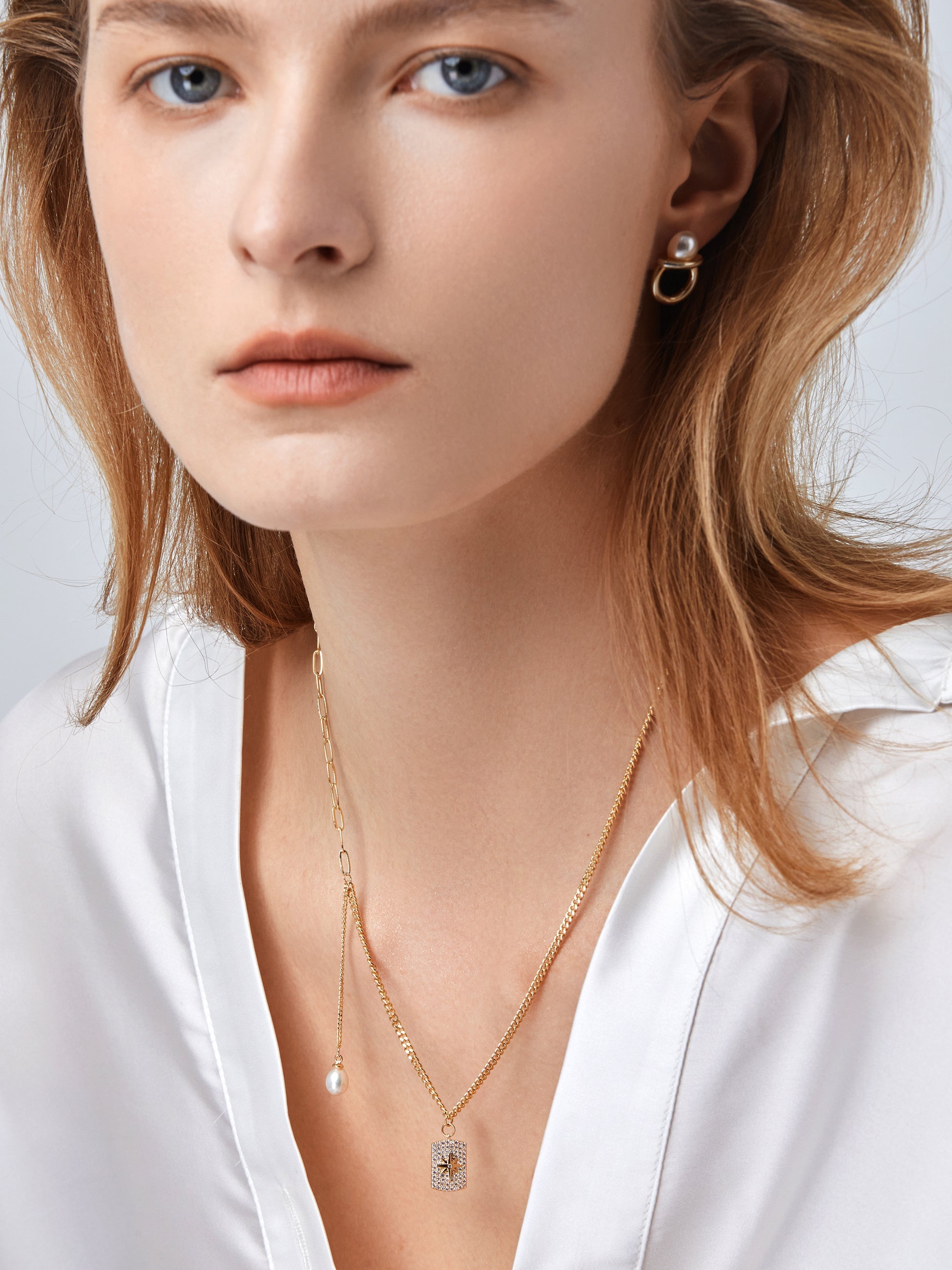 Golden Short Necklace - AHAAHA