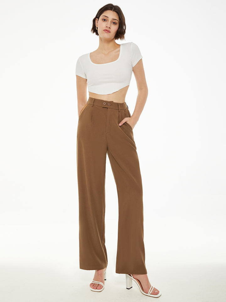 W's High Waisted Wide Leg Pants