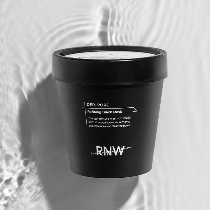 RNW DER. Mascarilla de gel negro refinadora de poros 6,7 oz / 200 ml