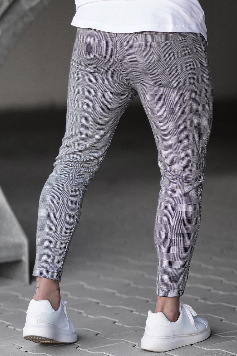 M's Check Print Pant - Ahaselected