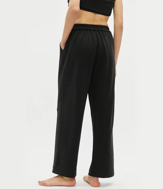 Basic Essentials Casual Women's Straight Pants - AhaAha