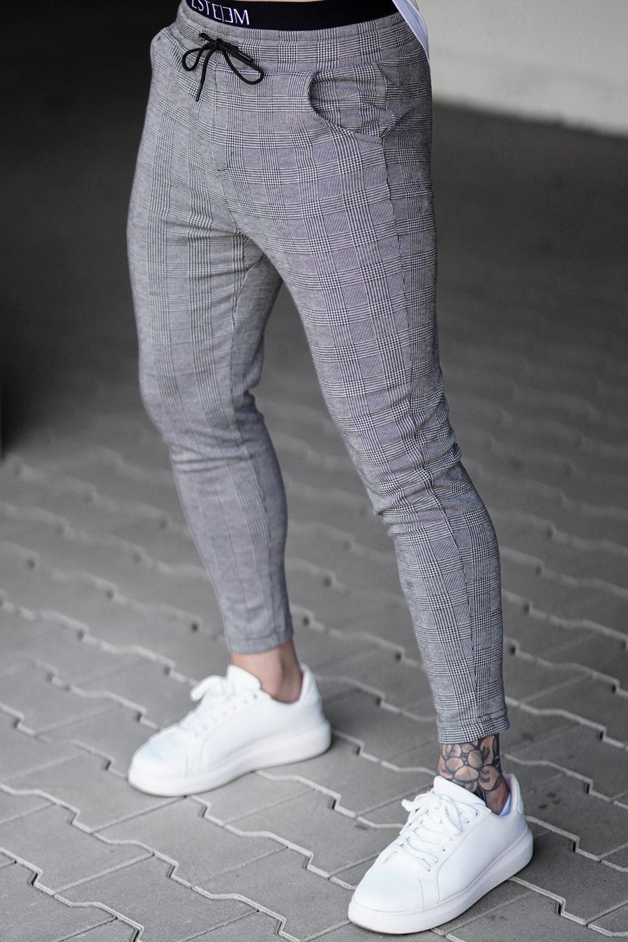 M's Check Print Pant - Ahaselected