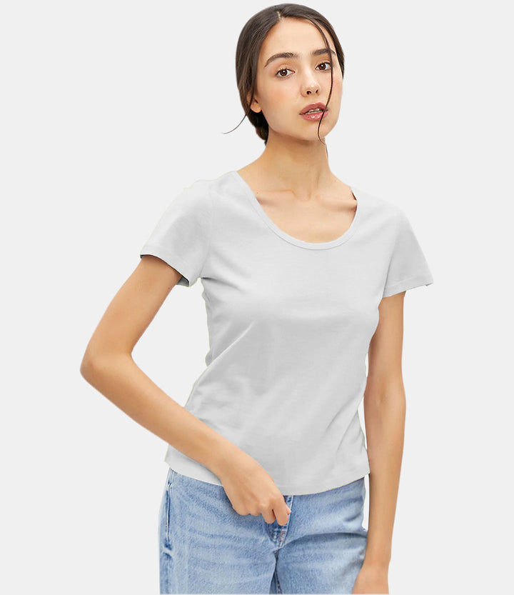 Women's Washable Silk Blend T-Shirt