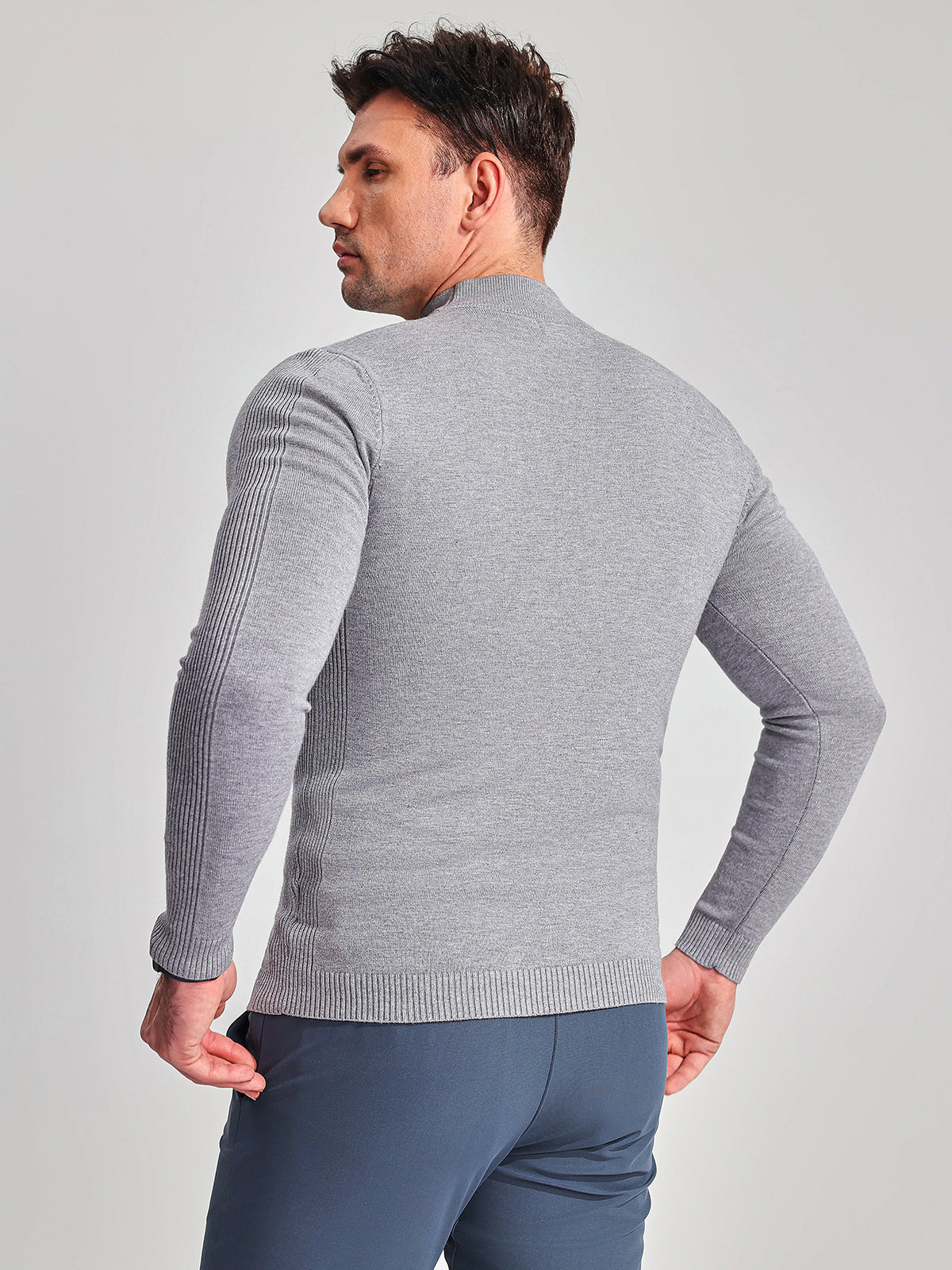 Mockneck Washable Sweater - Ahaselected