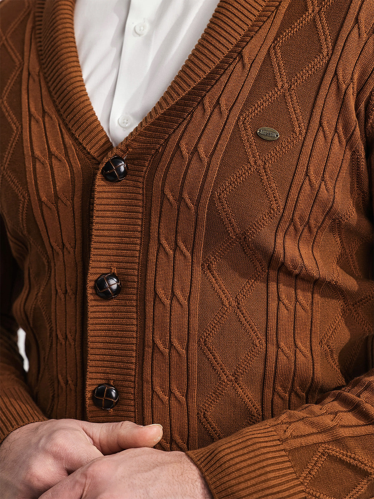 Shawl Collar Cardigan Sweater - Ahaselected