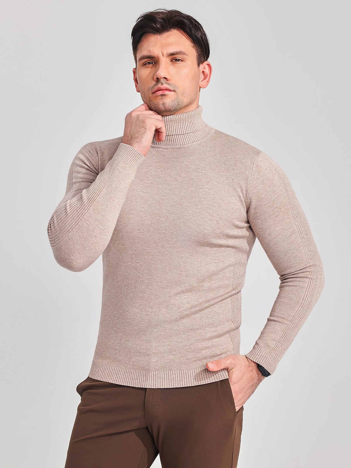 Turtleneck Washable Sweater - Ahaselected