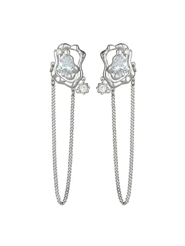 Tassels Zircon Earrings