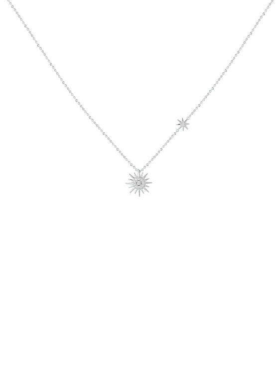 SILVER 925 NECKLACES WITH SUN AND ZIRCONIA - Ahaselected
