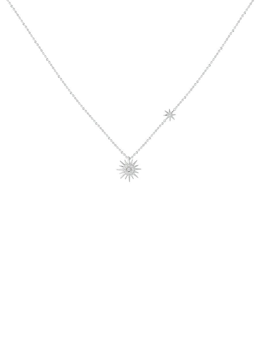 SILVER 925 NECKLACES WITH SUN AND ZIRCONIA - Ahaselected