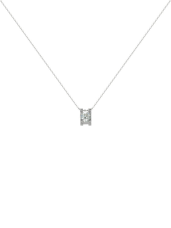 Jewel Pendant Silver Necklace - Ahaselected