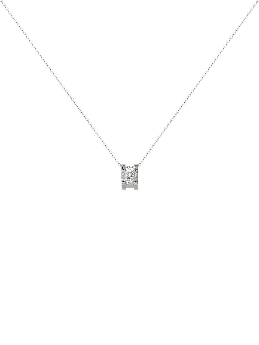 Jewel Pendant Silver Necklace - Ahaselected