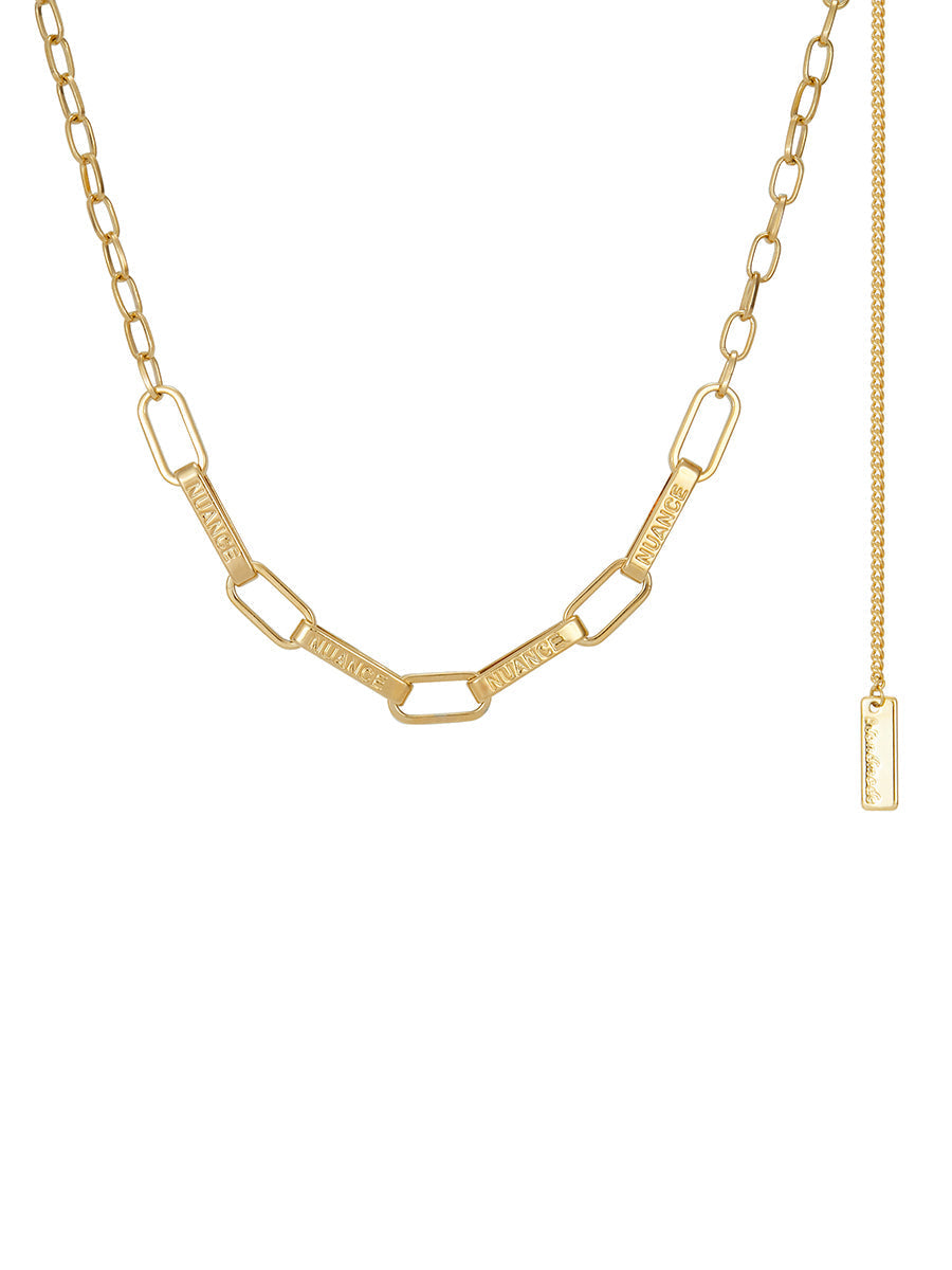 STEEL NECKLACE WITH PENDANT - Ahaselected