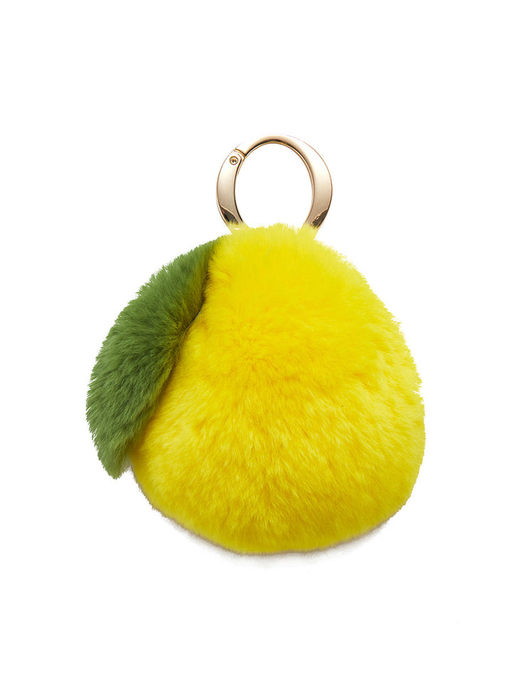 Fluffy Pear Keychain